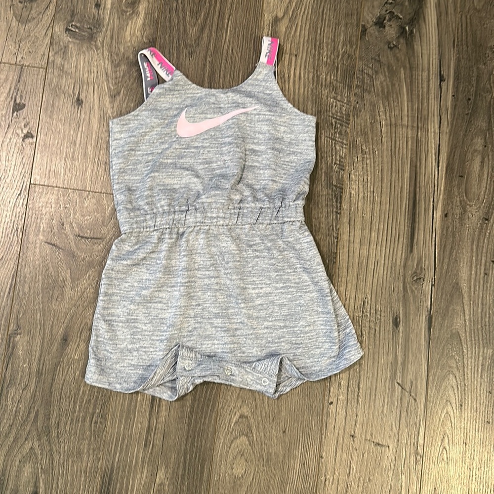 Nike Overalls Gray with pink Dri- Fit